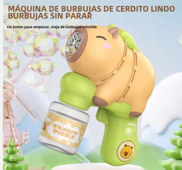 Juguete Disparador de Burbujas-Version Capibara