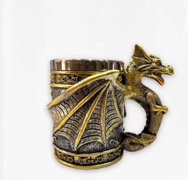 Jarra Resina Dragon-Fondo Metalico - Image 4