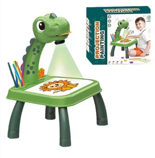 Mesa de dibujo infantil-Version Dinosaurio
