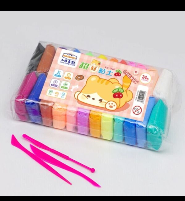 Set Masa Moldeable 24unidades-Version Multicolor