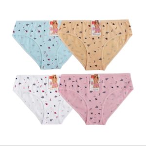 Set Panty Juvenil Algodon 4unds R5408