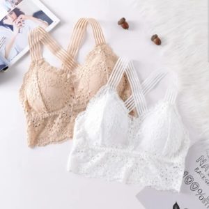 Conjunto P/Dama 2pzas. Panty+ Bralette Elastico-Encaje