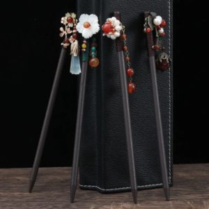 Palillos Chinos p/Cabello madera AC0969