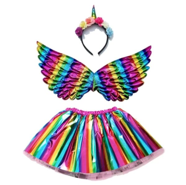 Disfraz Set Hada Unicornio Brillante c/Tutu COD0104445