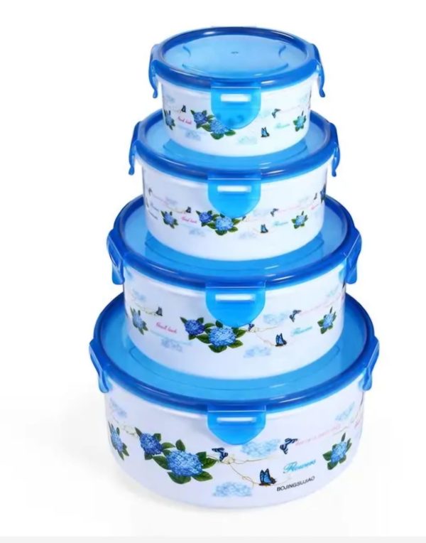 Set Envase Plastico  c/tapas 5Pzas COD02066-349 - Image 3