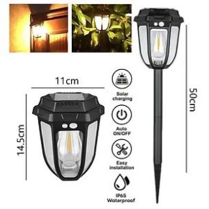 Lampara Solar Decorativa p/Jardin COD1905037
