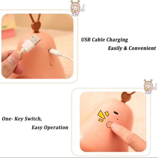 Lampara Kawaii Pera Recargable p/Mesa COD0502 - Image 2