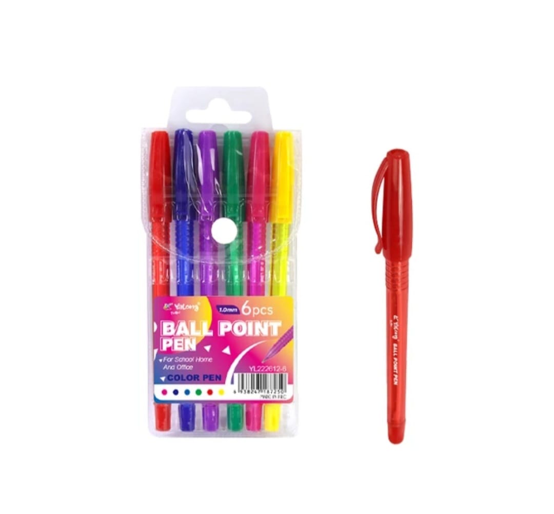 Set Lapiceros Colores 6Pzas COD844480 - Image 2