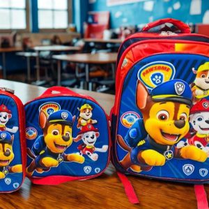 Set Escolar Trío Paw Patrol "Pawsome" – Mochila (3 Cierres), Lonchera y Cartuchera