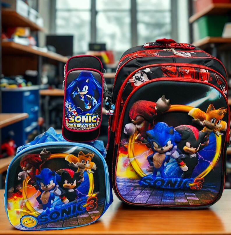 Trío de Bulto Sonic con Rodines