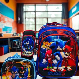 Trío Sonic - Diseño Azul y Rojo