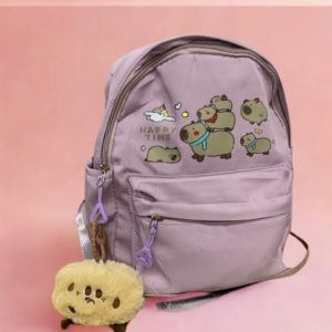 Mochila Escolar Capibara "Happy Time"