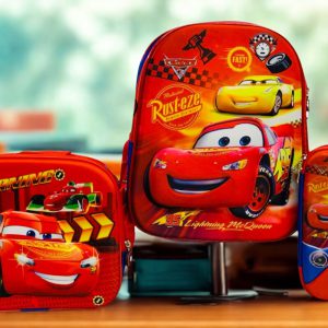 Combo Escolar Infantil Disney Cars - Set de 3 Piezas