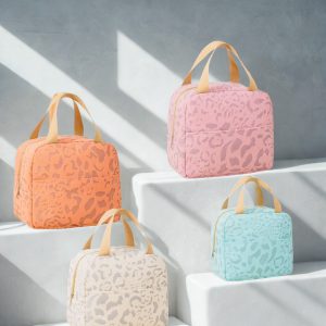 Lonchera con Forro - Estampado de Leopardo