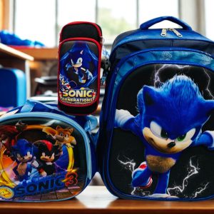 Set Escolar Trío Sonic the Hedgehog – Diseños Sonic 3 y Sonic Generations