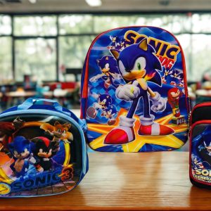 Set Escolar Sonic the Hedgehog (Versiones Clásica y Moderna)