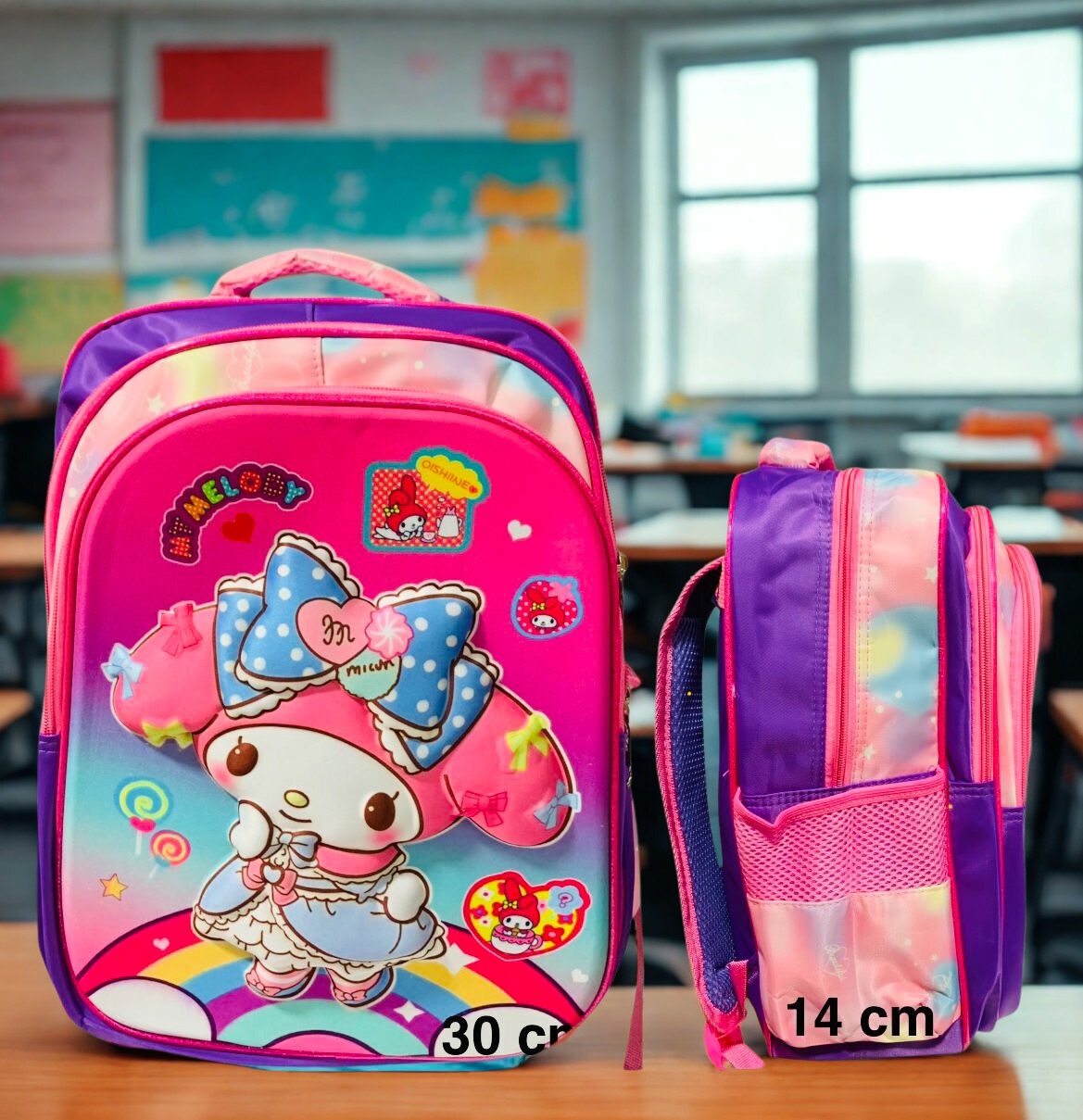 Bolso Escolar My Melody - 3 Cierres