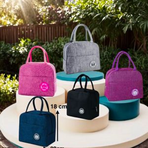 Lonchera Unicolor con Forro Metálico - Diseño "Lunch Bag"