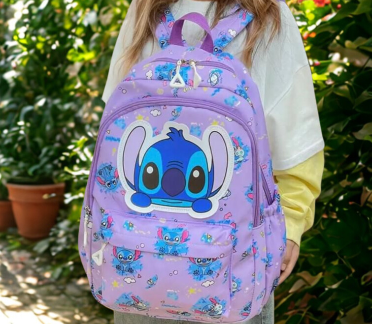 Bolso Juvenil Grande de Stitch - Diseños Premium