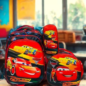 Set Escolar Cars Rayo McQueen - Red Speed