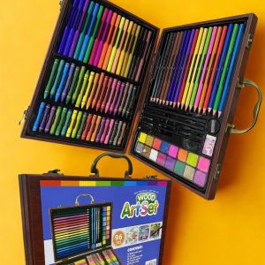 Set de Arte Profesional en Estuche de Madera - 96 Piezas