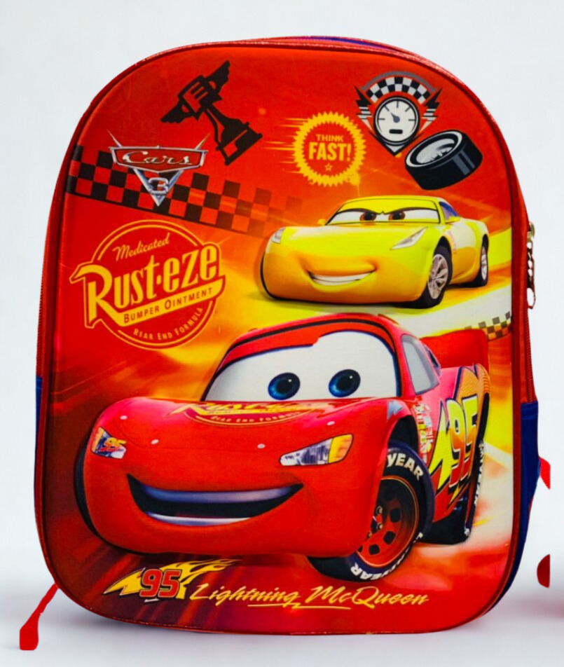 Mochila Infantil Cars "Rayo McQueen" – 32cm con Doble Cierre