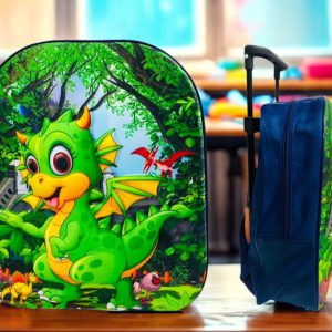 Bulto con Rodines de Dinosaurio para Preescolar