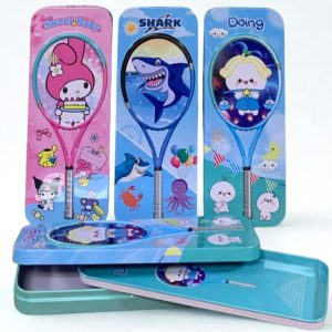 Cartuchera Metálica Infantil - Colección Raqueta.