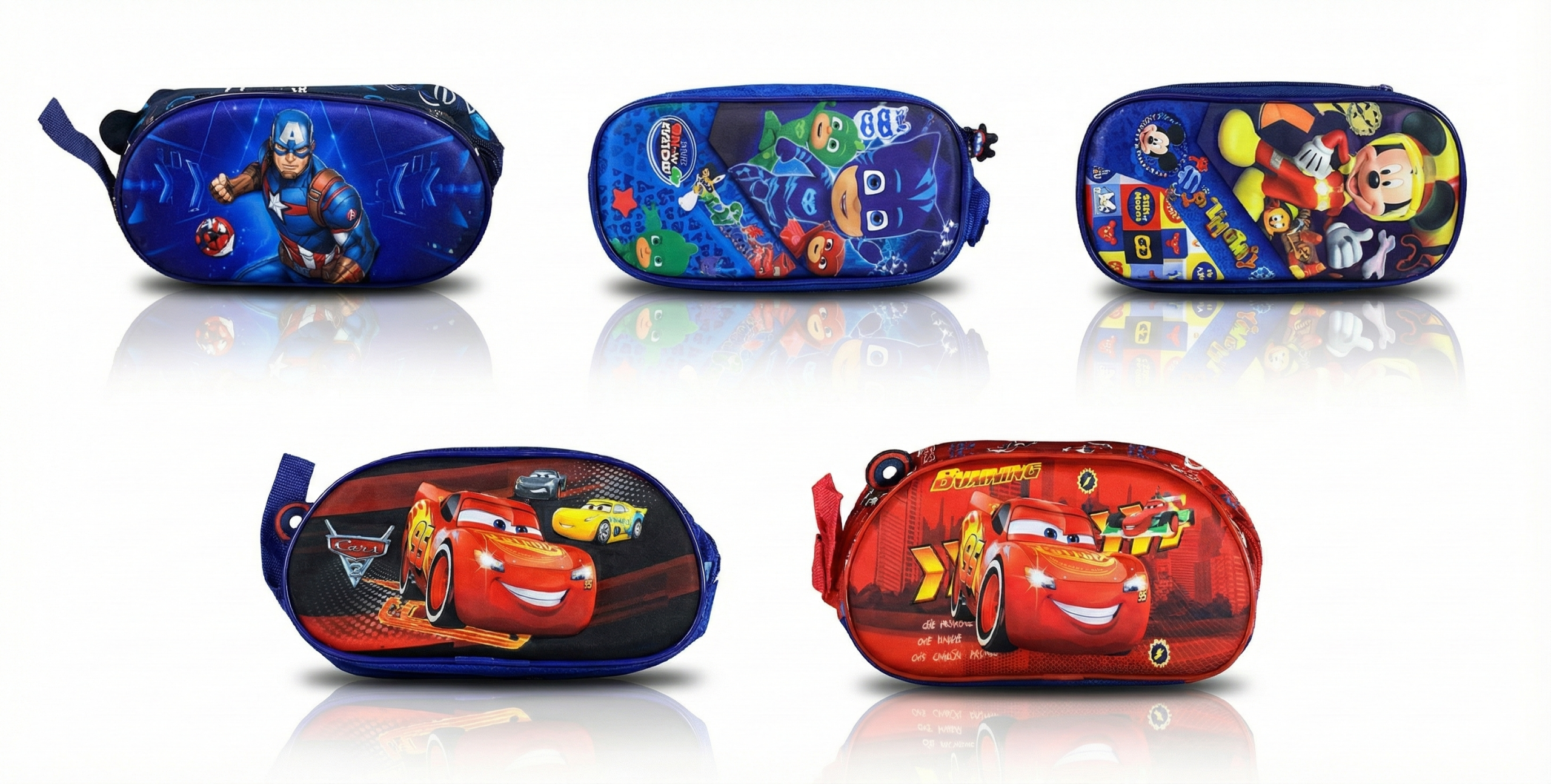 Colección de Cartucheras Rígidas Infantiles: Personajes Favoritos.