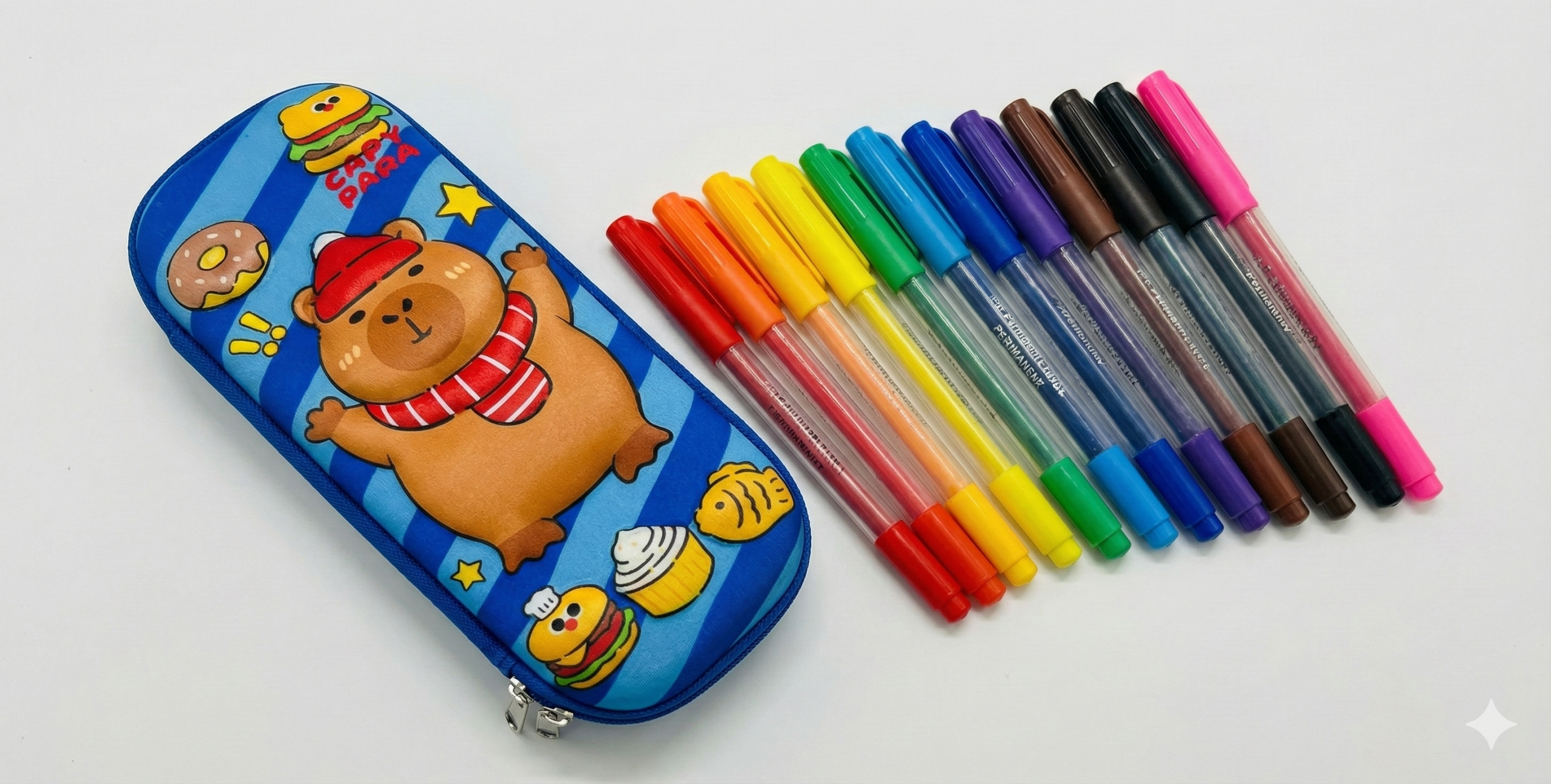 Cartuchera Rígida Premium "Capy Bara" .