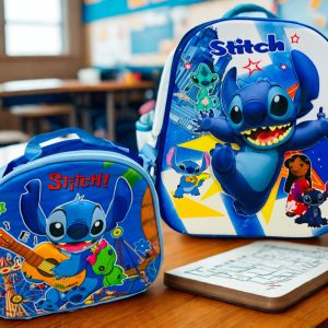Dúo Infantil Stitch: Mochila y Lonchera